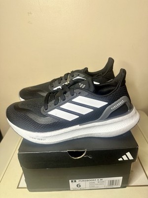 adidas PureBoost 5 Women's Running Shoes Black/White, Size 6