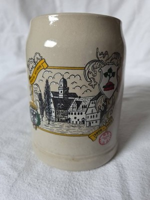 BIERKRUG STEINGUT ARGENTAN ROTENBURG 1976-1986 BINDING BIER