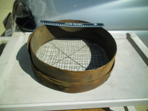 1800s Antique Farm Wooden Sieve Flour Grain Sifter Rustic Primitive Kitchen Tool