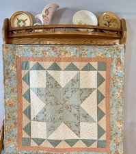 Quilted Pastel Wall Hanging, Handmade