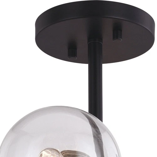 Orbit 9-Light Semi-Flush Mount in Industrial and Sputnik Style 15.5 Inches Tall - Picture 2 of 11
