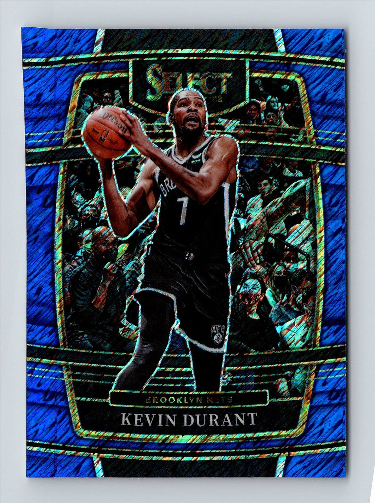 2021-22 Panini Select #50 Kevin Durant Blue Shimmer Prizms