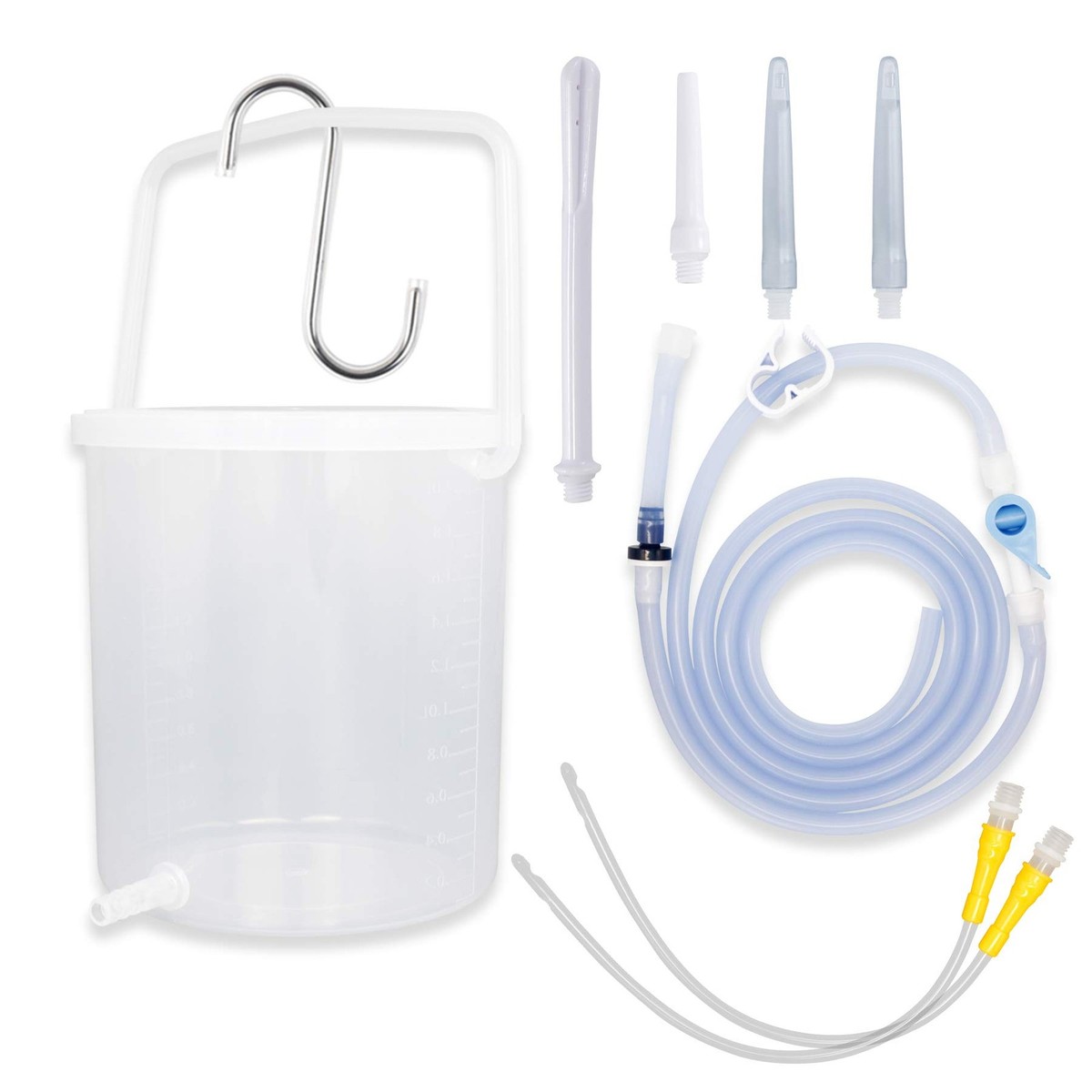 2 Quart Large Enema Bucket Kit Anti-backflow for Colon Cleansing 5