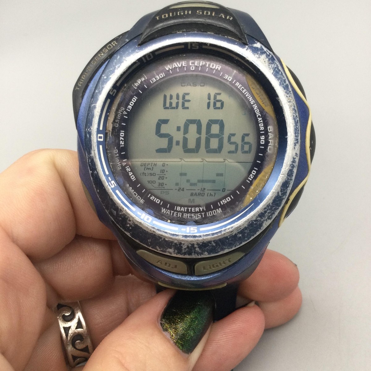 Casio Sea Pathfinder 3047 SPF-1000 Mens 45mm Watch Tough Solar