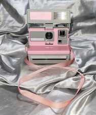 POLAROID COOL CAM 600 FILL CAMERA - GREY PINK - TESTED / WORKS