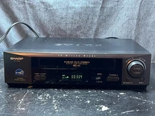 Sharp VC-H982 VCR 4- Head Hi-Fi Stereo Recorder VHS Tape Player Tested No Remote