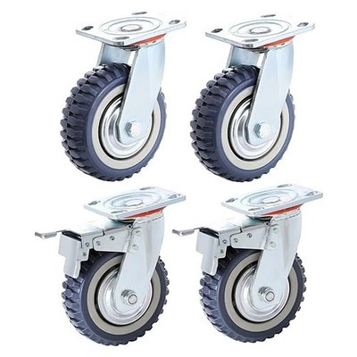 Rad Schwerlastrolle 360° Schwenkrad Industriewagen / Wagenrolle 8''