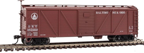 Walthers 910-40554 HO Scale Baltimore & Ohio 40' Single-Sheathed Boxcar #167009 | Zustand: New