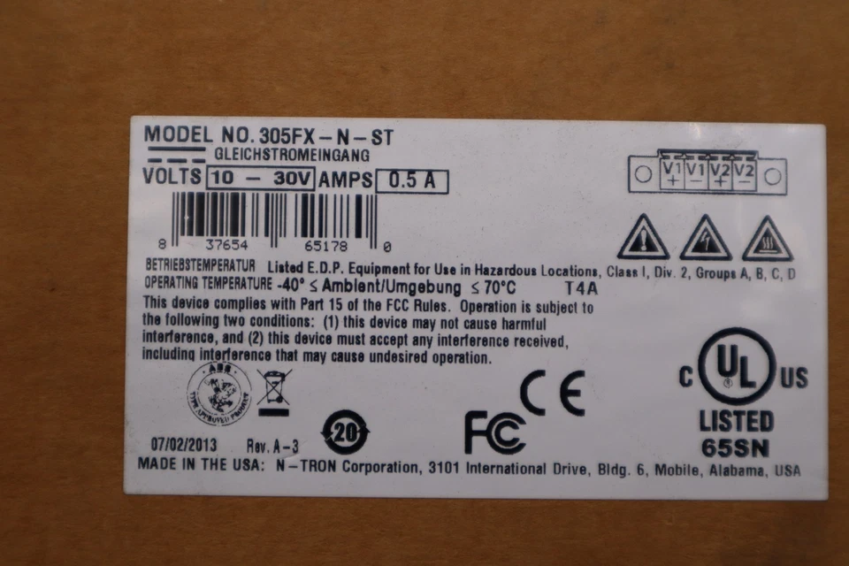 CONTROLES LEÓN ROJO 305FX-N-ST / 305FXNST - NUEVO - STOCK 3116CC Foto 4 de 4