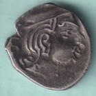 ANCIENT INDIA WESTERN KSHATRAPAS SILVER DRACHMA RARE COIN