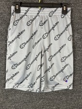 Champion All Over Print Athletic Shorts Size L Gray Boys