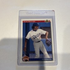 Upper Deck 1992 Star Rookie Pedro Martinez Los Angeles Dodgers Baseball #18