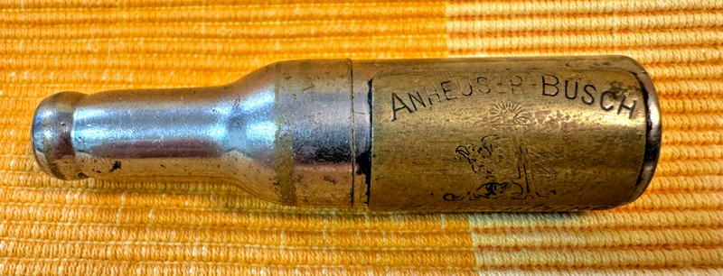 Mini Bottle-Shaped Corkscrew - Anheuser Busch - Malt Nutrine