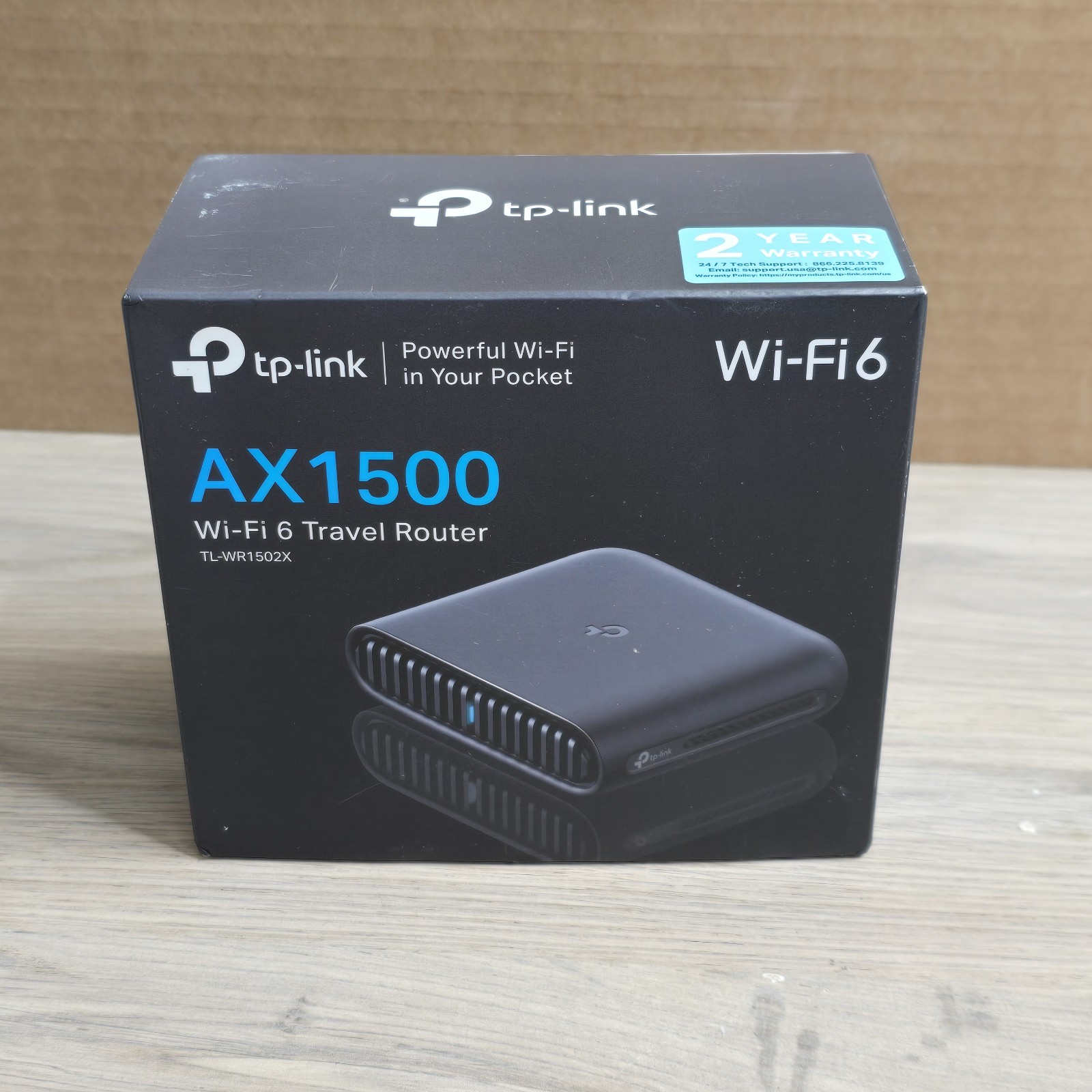 TP Link Wi-Fi 6 Travel Router TL-WR1502X AX1500 Portable/Multiple Mode 