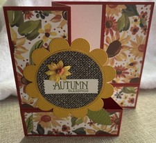 Stampin' Up Card Kit AUTUMN BLESSINGS Sunflower Fields FUN FOLD Gorgeous 