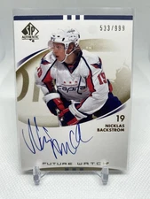2007-08 SP Authentic Nicklas Backstrom Rookie Future Watch Autograph /999 #250