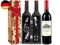 Weinflasche Geformt Korkenzieher Set,WeinöFfner,Wein Sommelier Sets Mit