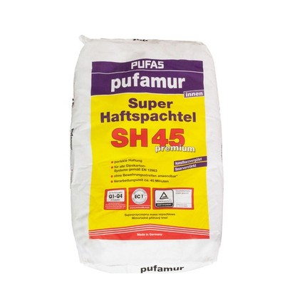 Pufas pufamur Super-Haftspachtel SH45 premium 20kg, Spachtelmasse, Gipsspachtel,