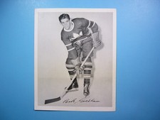 1945/54 QUAKER OATS NHL HOCKEY PHOTO BOB GOLDHAM NICE TORONTO MAPLE LEAFS