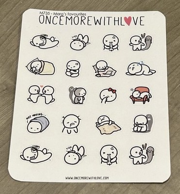 NEW Once More With Love   Marg s Favourites Munchkin Sticker Set OMWL Stickers