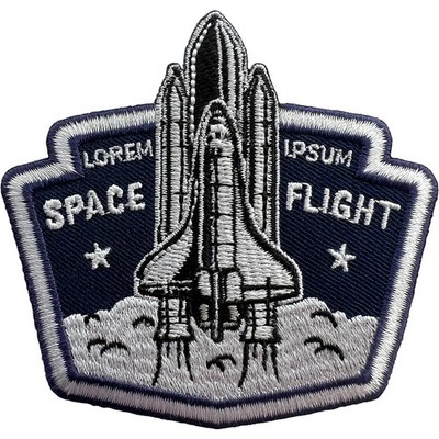 Space Shuttle Bügelbild Kleidung Aufnäher Astronaut Kostüm Rakete NASA Abzeichen