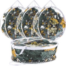 4 PCS Clear Wreath Storage Bag 24x8 Inch Christmas Wreath Storage Container