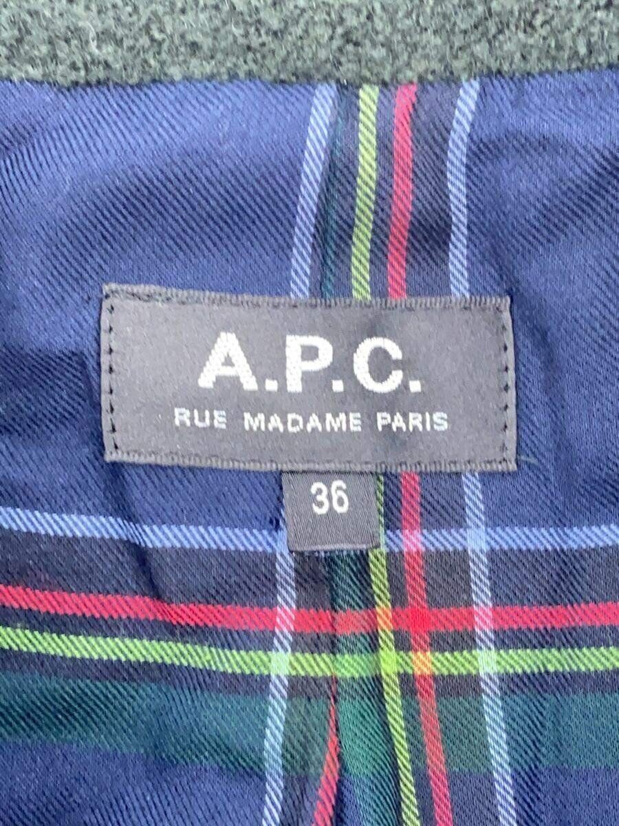 ALTRA A.P.C. Altro cappotto 36 lana GRN tinta unita 23236 1 27373 verde