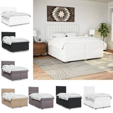 Boxspringbett Matratze Bettgestell Polsterbett Kunstleder Einzelbett Doppelbett