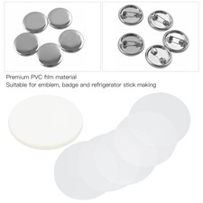 100Pcs Transparent Badge Protective Film For DIY Badge Making Excellent
