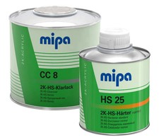 Mipa 2K-HS-Klarlack CC 8- Set, 0,75 Liter,inkl. Härter,Autolack