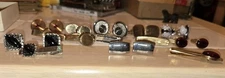 Vintage Lot Of Men’s Cuff Links Tie Bar Tie Tacks SOME SWANK EXACTLY AS SHOWN 