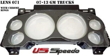 US Speedo Chrome Lens for 2007-2013 Chevrolet/GMC Truck & SUV For Gas and Diesel