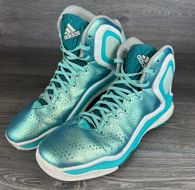 Adidas D Rose 5 Boost Herren Basketball Turnschuhe Lake ODD GRÖSSE 10 & 10,5 UK