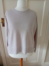 Primark Ladies Ivory/Cream Jumper Size L 14/16. Hi low hem. 