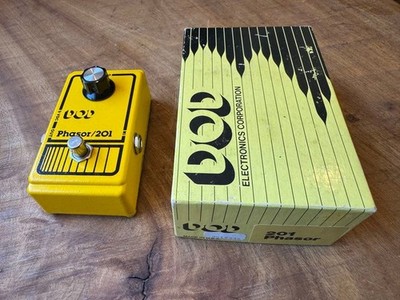 DOD PHASOR 201 Guitar Pedal Yellow 1980s Vintage Used Dead Stock