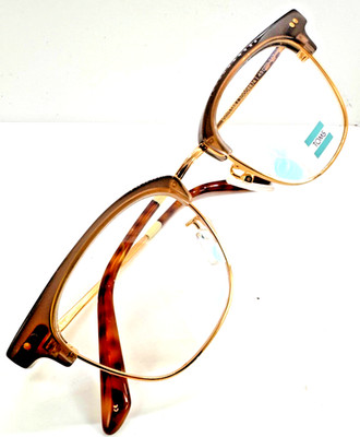 Toms MONTY eyeglasses translucent Brown and gold Club-Master 49-19-147 NEW!