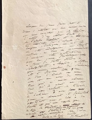 Alexander von HUMBOLDT,  Berlin 1833 autograph letter signed  - Bild 1 von 4