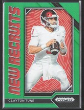 2023 Panini Prizm Draft Picks Clayton Tune New Recruits Green #NR-21 Houston