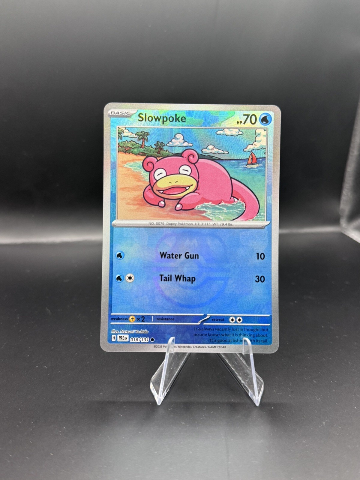 Slowpoke (Master Ball Pattern) 018/131 Prismatic Evolutions Rare Holo NM