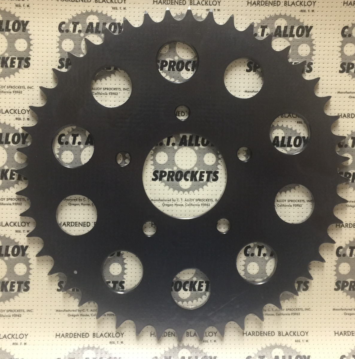 ma_gt.123です Suzuki GT 185 1973-1977 Rear Sprocket 40 Tooth Aluminum Blackloy