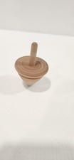 Vintage Spinning Solid Wood Top Toy With Handle