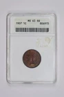 1907 INDIAN HEAD CENT ANACS MS63 RB