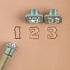 Tandy Leather Craftool 0 9 Number Stamp Set 3 4 Inch 19mm for Leatherwork Tools