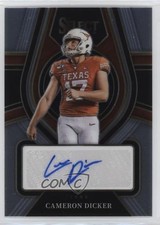2022 Panini Select Draft Picks Rookie Signatures Cameron Dicker Auto 14t3