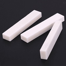 Blank Bone Nut 52x10x6mm Luthier Saddle Bridge DIY Guitar Bass Ukulele New