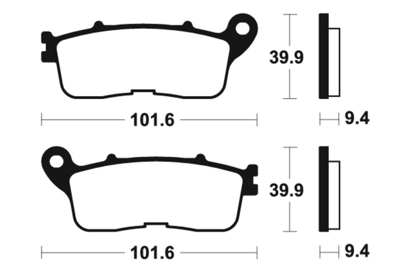 Plaquettes de frein TECNIUM MR392 en métal fritté performance pour moto