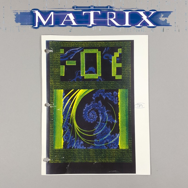 Image 9 of The Matrix - Production Used Early Concept Storyboard - Code Rain - Movie Prop