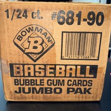 3/8 Case Slot: Three Sealed 1990 Bowman Jumbo Boxes. Frank Thomas Rc Potential ￼