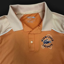 Lacoste Sport Miami Open Polo Shirt Men  s Medium Fr 4 Tennis Orange Colorblock