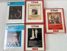 Vintage LOT OF 5 - SEALED Country Music 8-Track Tapes Cash, Pardon,Colter,More